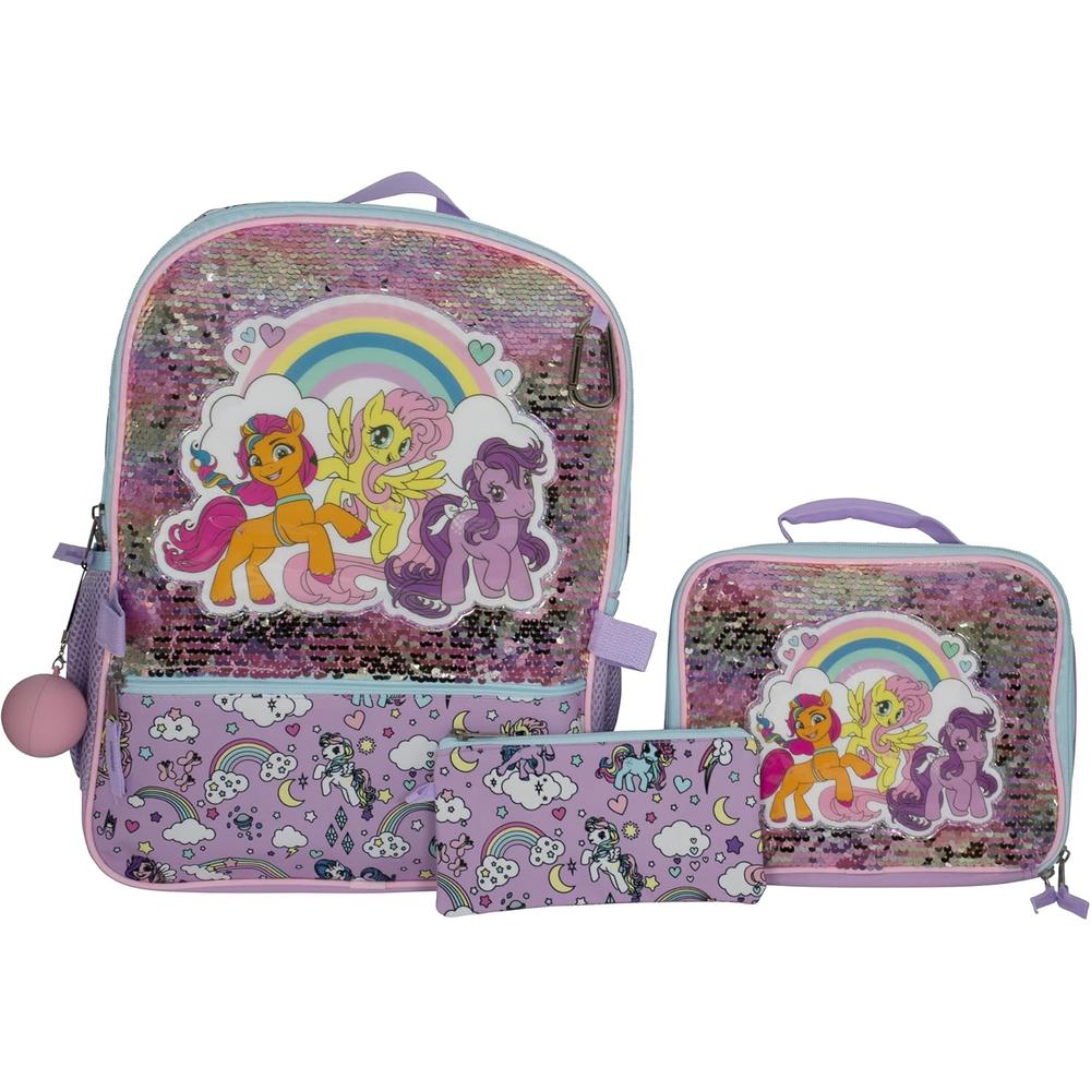 b0d3fk6kp7_0_jpg.jpg Little Pony | Juego de Mochila de 4 piezas para niñas y niños de 16"