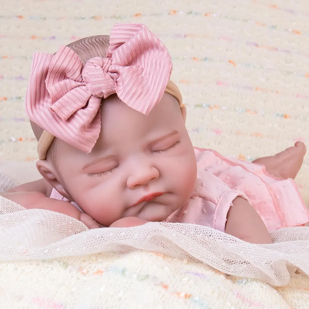 MUÑECA AORI BEBÉ REBORN 20" / 51 CM CON KIT DE ALIMENTACIÓN | ROSA
