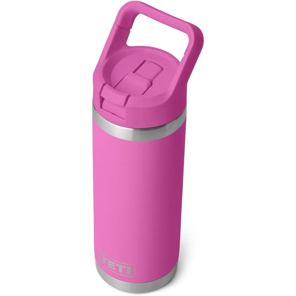 YETI Botella Rambler con Tapa de Cañita de 18 oz | Fucsia