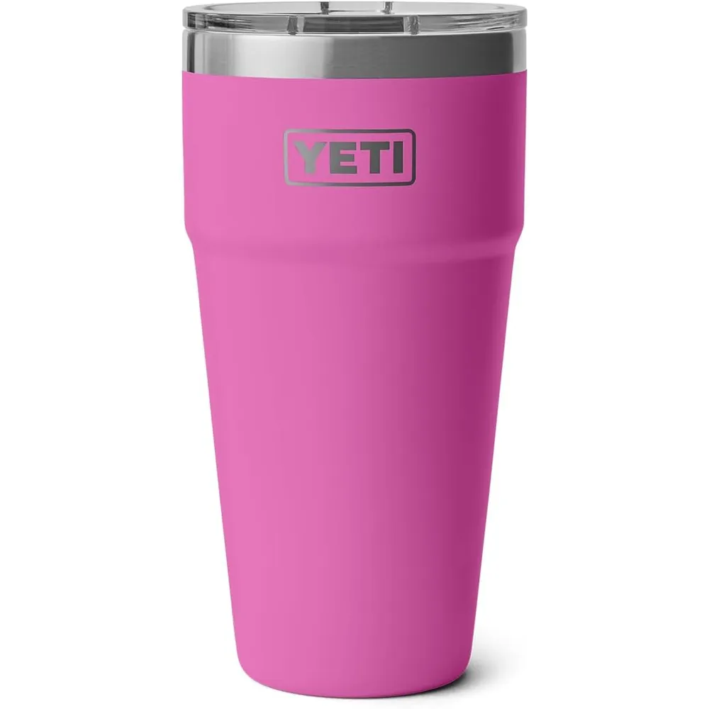 YETI Rambler Vaso  de 30 oz de acero inoxidable con tapa MagSlider color fucsia