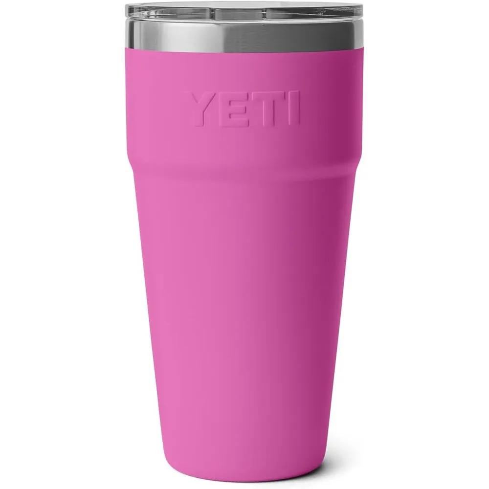 YETI Rambler Vaso  de 30 oz de acero inoxidable con tapa MagSlider color fucsia