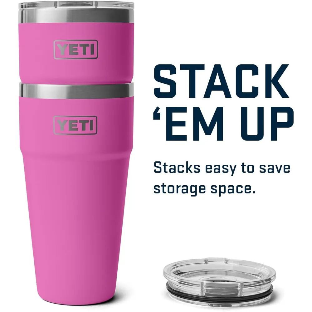 YETI Rambler Vaso  de 30 oz de acero inoxidable con tapa MagSlider color fucsia