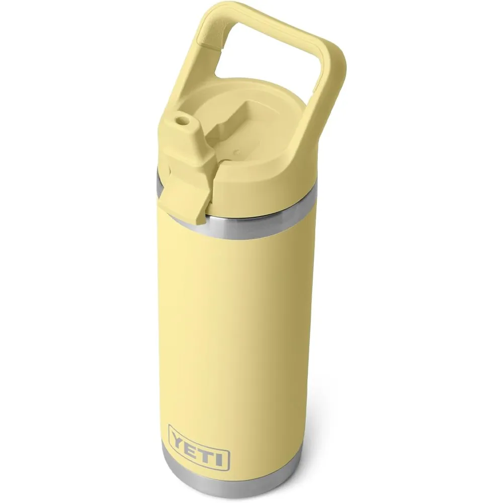 YETI Botella Rambler con Tapa de Cañita de 18 oz | Amarillo Bebé