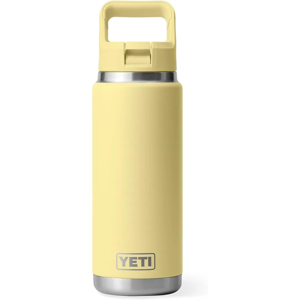 YETI Botella Rambler con Tapa de Cañita de 26 oz | Amarillo Bebé