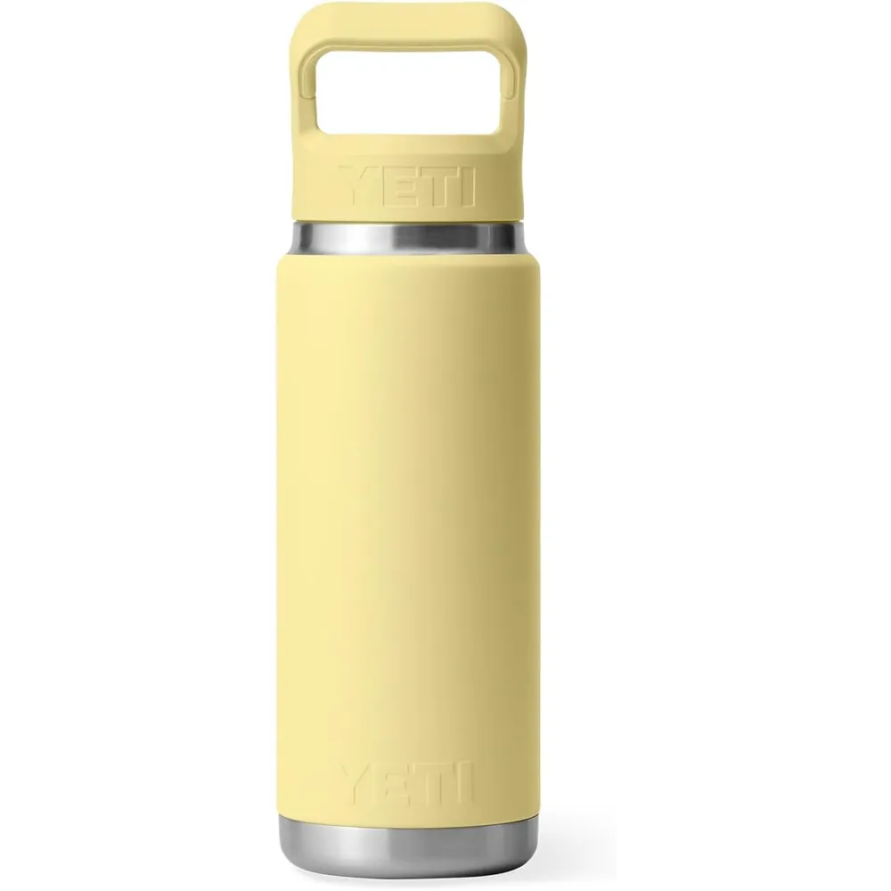 YETI Botella Rambler con Tapa de Cañita de 26 oz | Amarillo Bebé