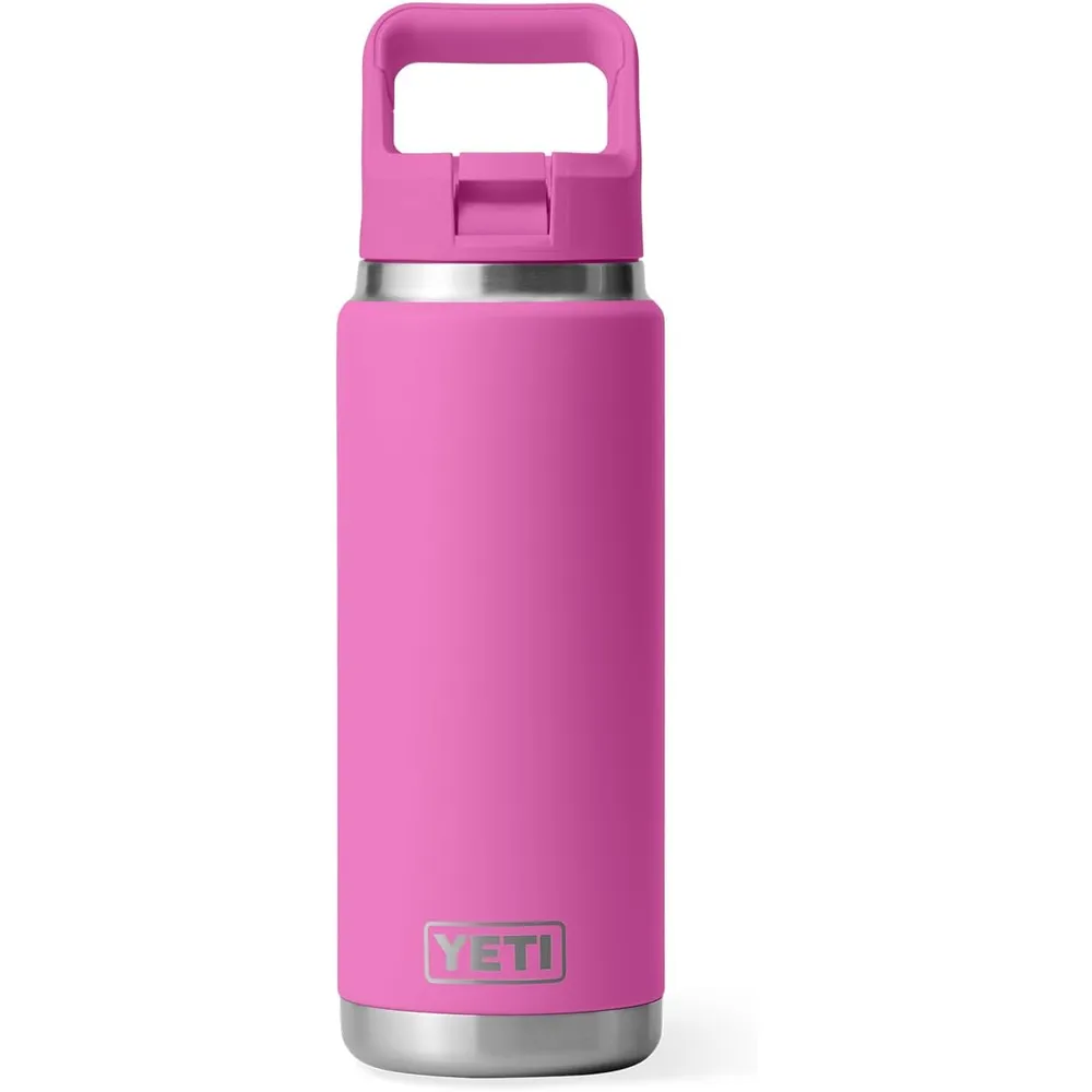 YETI Botella Rambler con Tapa de Cañita de 26 oz | Fucsia
