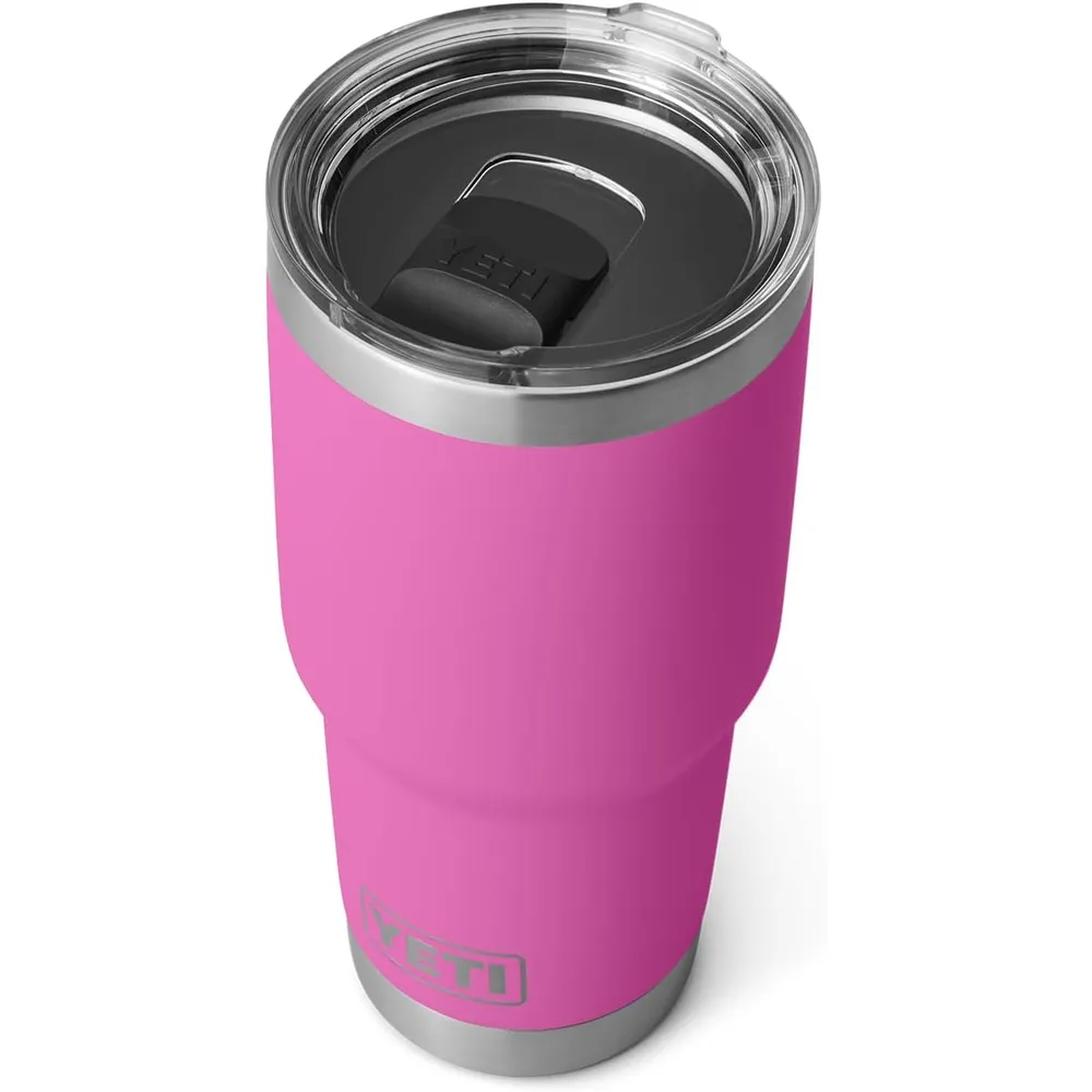 YETI Rambler Vaso de 30 oz de acero inoxidable y tapa MagSlider color fucsia