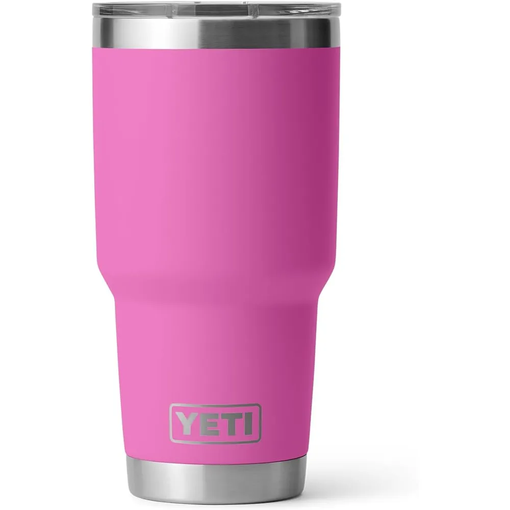 YETI Rambler Vaso de 30 oz de acero inoxidable y tapa MagSlider color fucsia