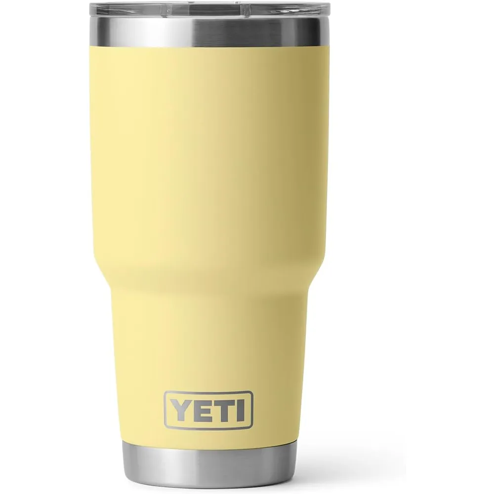 YETI Rambler Vaso de 30 oz de acero inoxidable y tapa MagSlider color amarillo claro