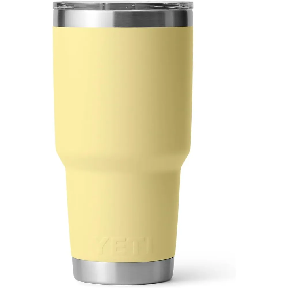 YETI Rambler Vaso de 30 oz de acero inoxidable y tapa MagSlider color amarillo claro