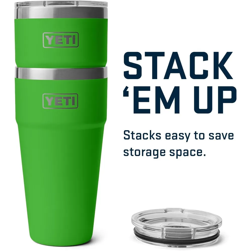 YETI Rambler Vaso  de 30 oz de acero inoxidable con tapa MagSlider color verde claro