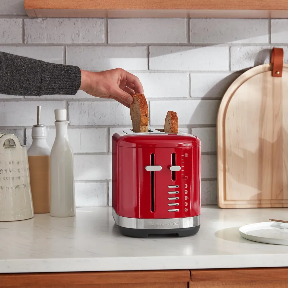 KITCHENAID, TOSTADORA AUTOMÁTICA 2 REBANADAS RANURAS EXTRA ANCHAS | ROJO