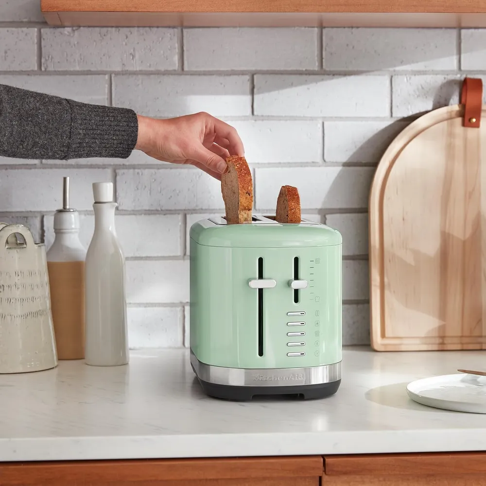 KITCHENAID, TOSTADORA AUTOMÁTICA 2 REBANADAS RANURAS EXTRA ANCHAS | PISTACHO