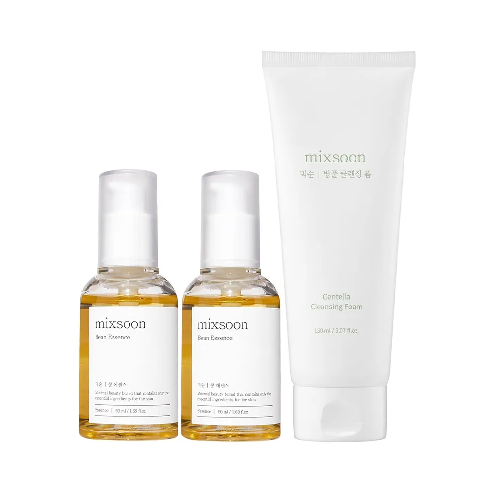 Mixsoon Pack Espuma Centella 150 ml + Esencia Bean 2 × 30 ml – Korea Skin Care