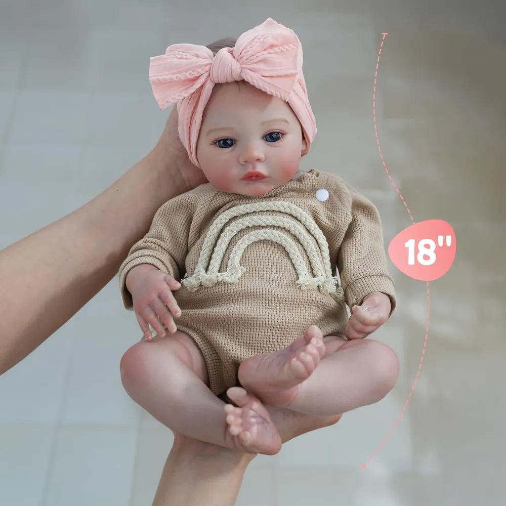 WOOROY muñeca bebé reborn 18"/46 cm