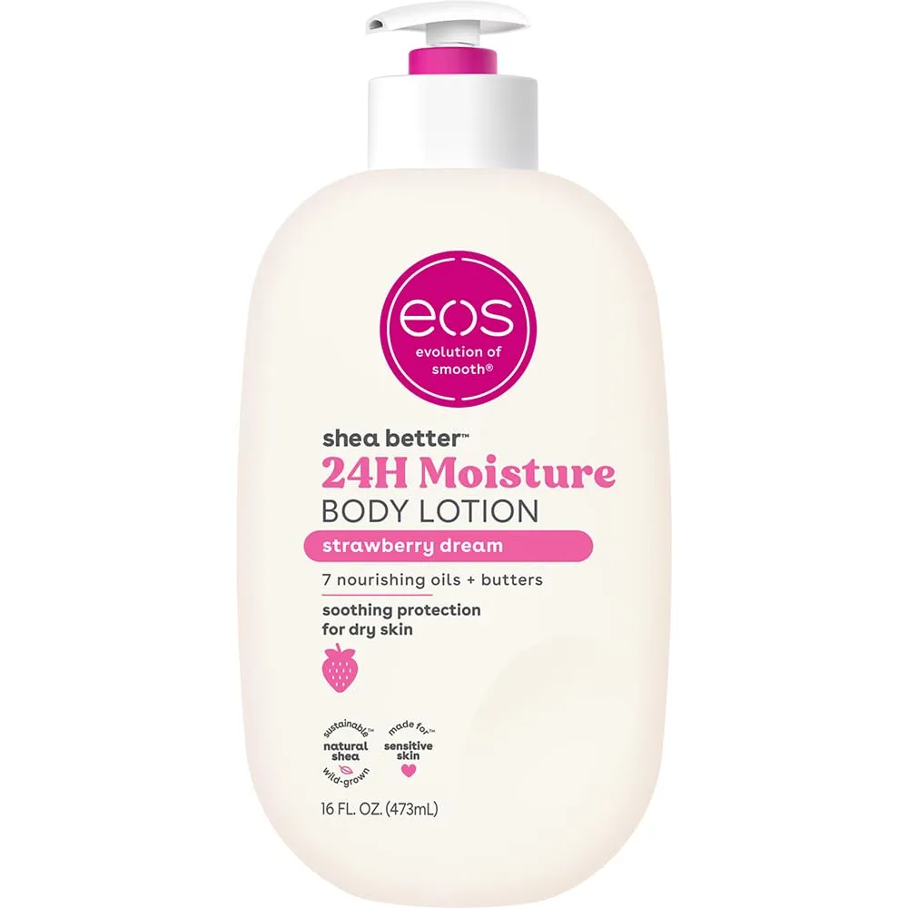 EOS Shea Better loción corporal Strawberry Dream | 16 oz / 473 ml