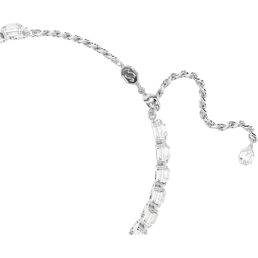 SWAROVSKI COLLAR CHOKER OCTÁGONO MILLENIA ACABADO RODIO PARA MUJER | TRANSPARENTE
