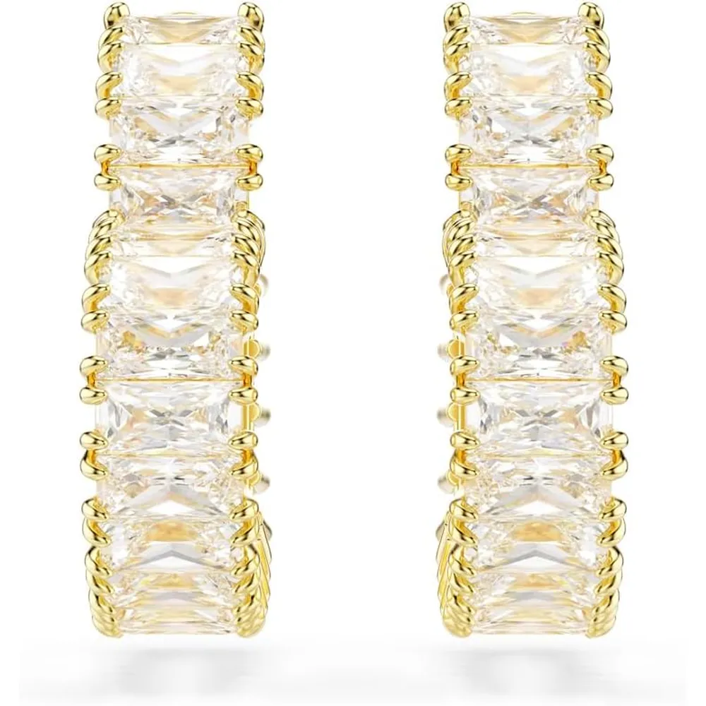 SWAROVSKI ARETES ARO CORAZÓN ZIRCONIA ORO | DORADO