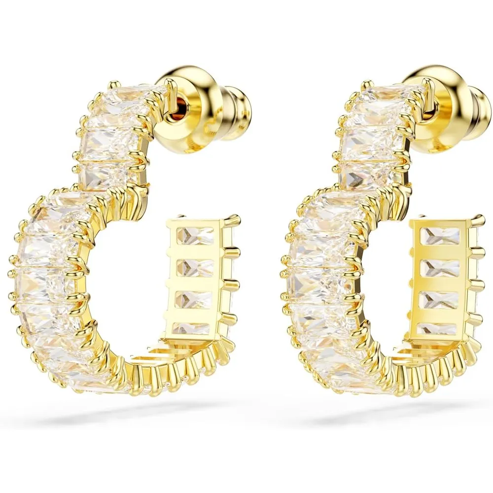 SWAROVSKI ARETES ARO CORAZÓN ZIRCONIA ORO | DORADO