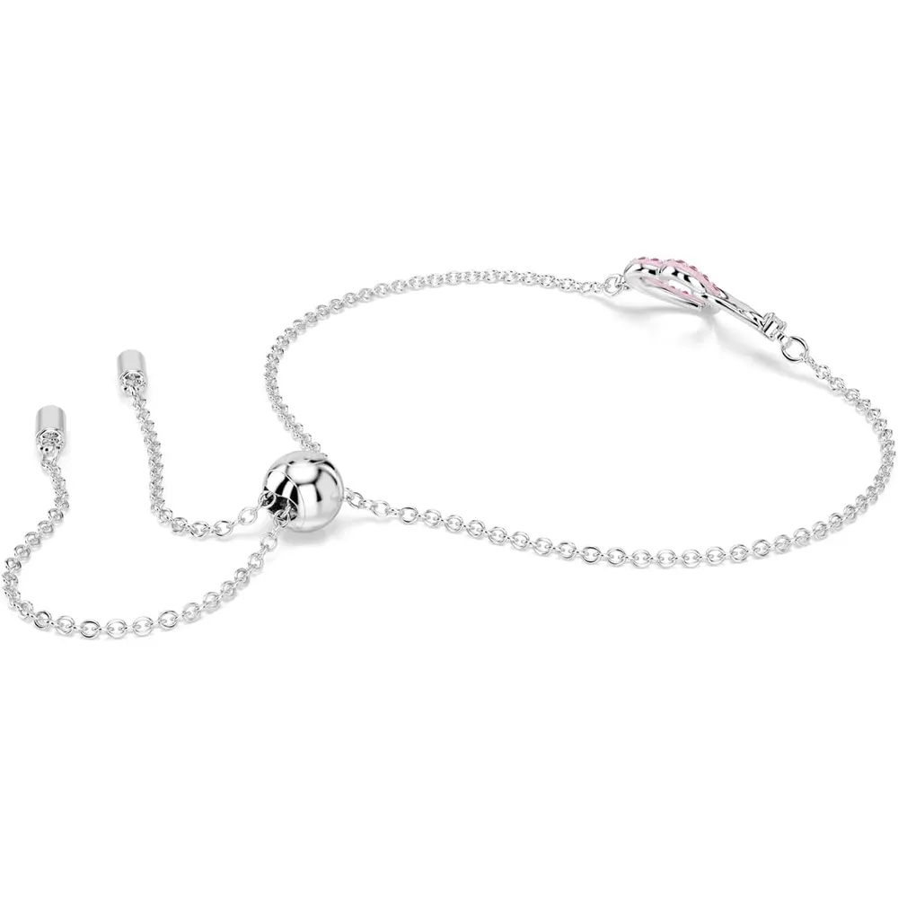 SWAROVSKI PULSERA CORAZÓN INFINITO ACABADO RODIO PARA MUJER | ROSA/PLATEADO