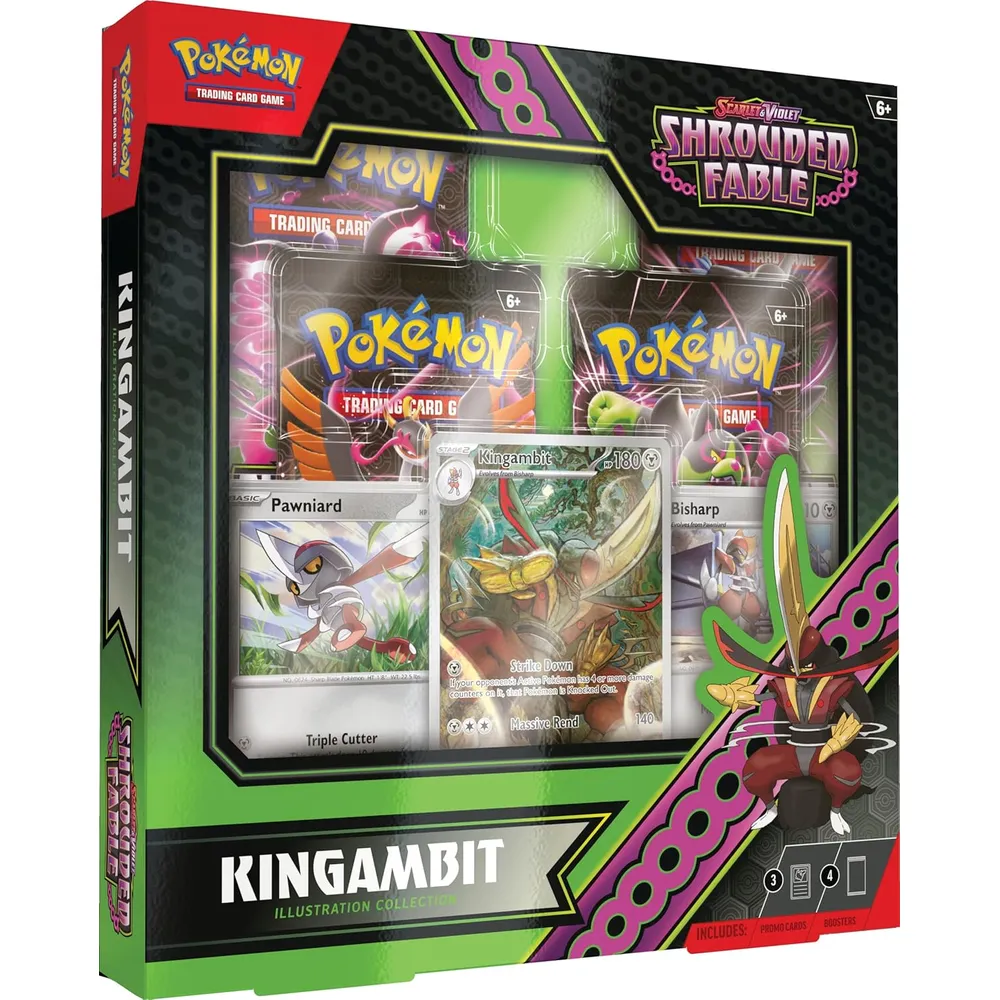 JUEGO DE CARTAS POKÉMON TCG SCARLET & VIOLET SHROUDED FABLE KINGAMBIT ILLUSTRATION COLLECTION (INGLÉS)