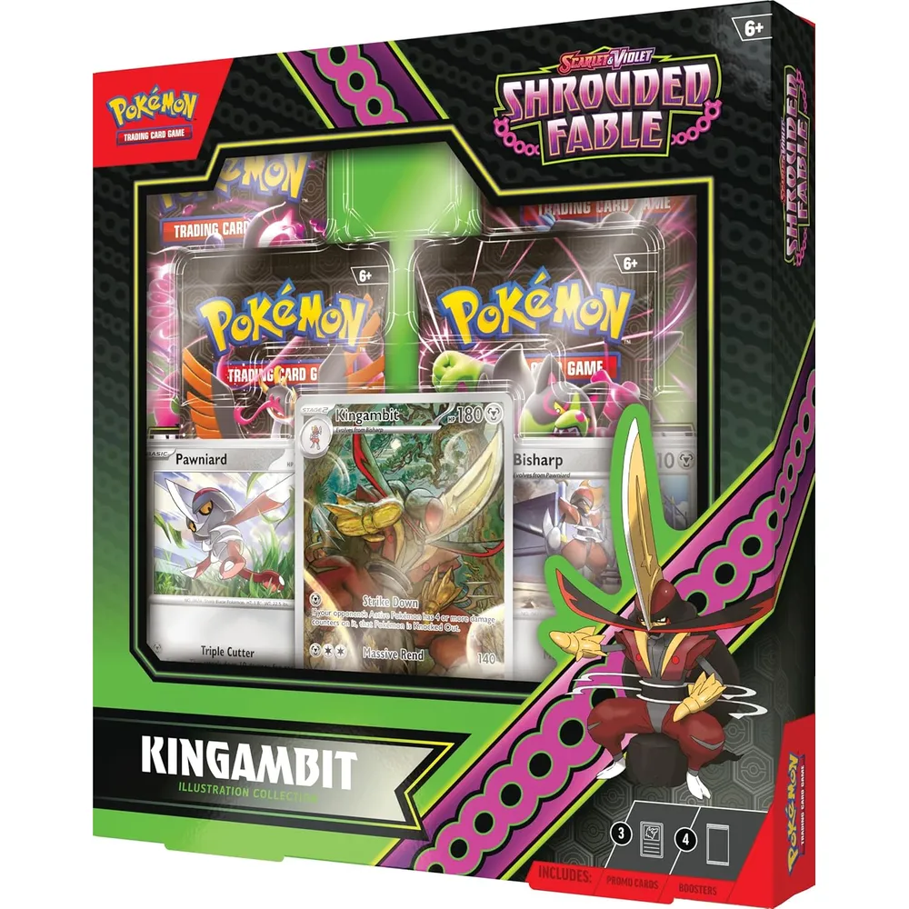 JUEGO DE CARTAS POKÉMON TCG SCARLET & VIOLET SHROUDED FABLE KINGAMBIT ILLUSTRATION COLLECTION (INGLÉS)