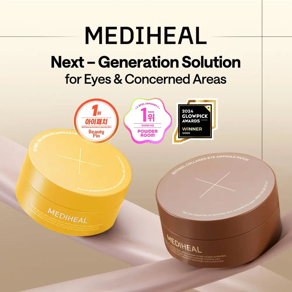 Mediheal Parches de Ojos Colágeno y Retinol 60 uds