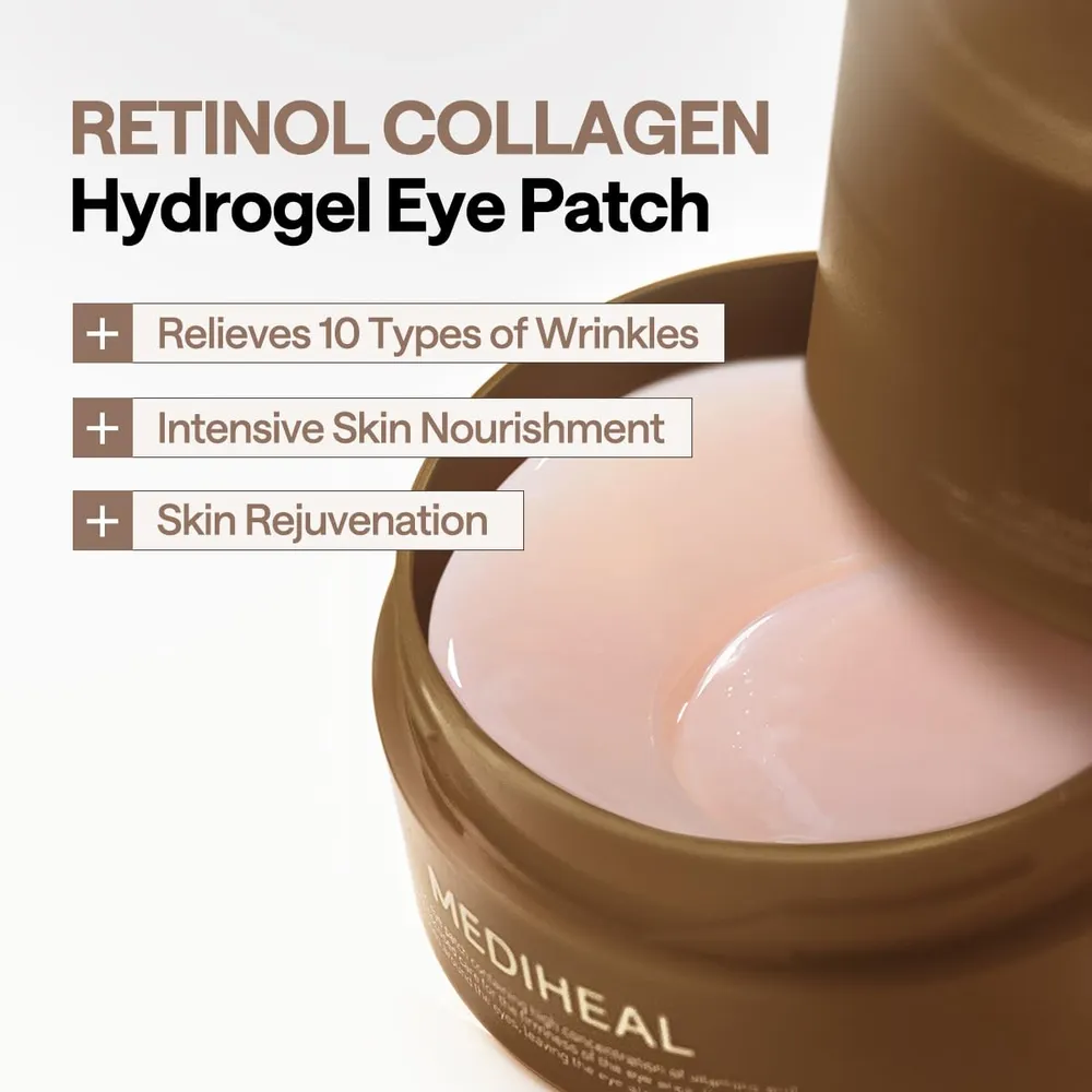 Mediheal Parches de Ojos Colágeno y Retinol 60 uds