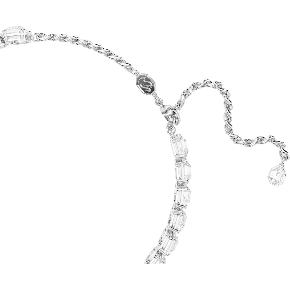 SWAROVSKI COLLAR CHOKER OCTÁGONO MILLENIA ACABADO RODIO PARA MUJER | PLATEADO