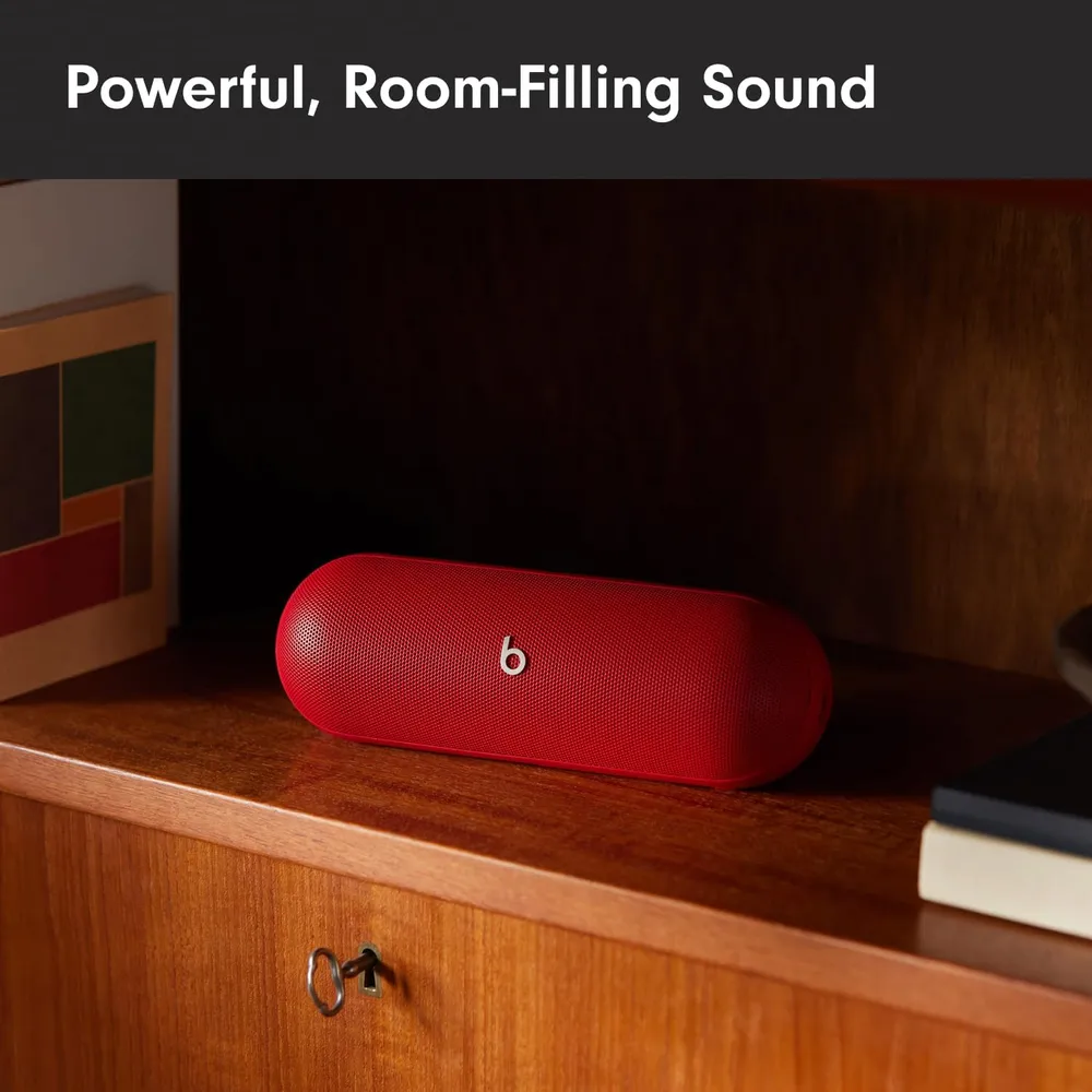 PARLANTE BLUETOOTH 24HRS BATERÍA BEATS PILL | ROJO