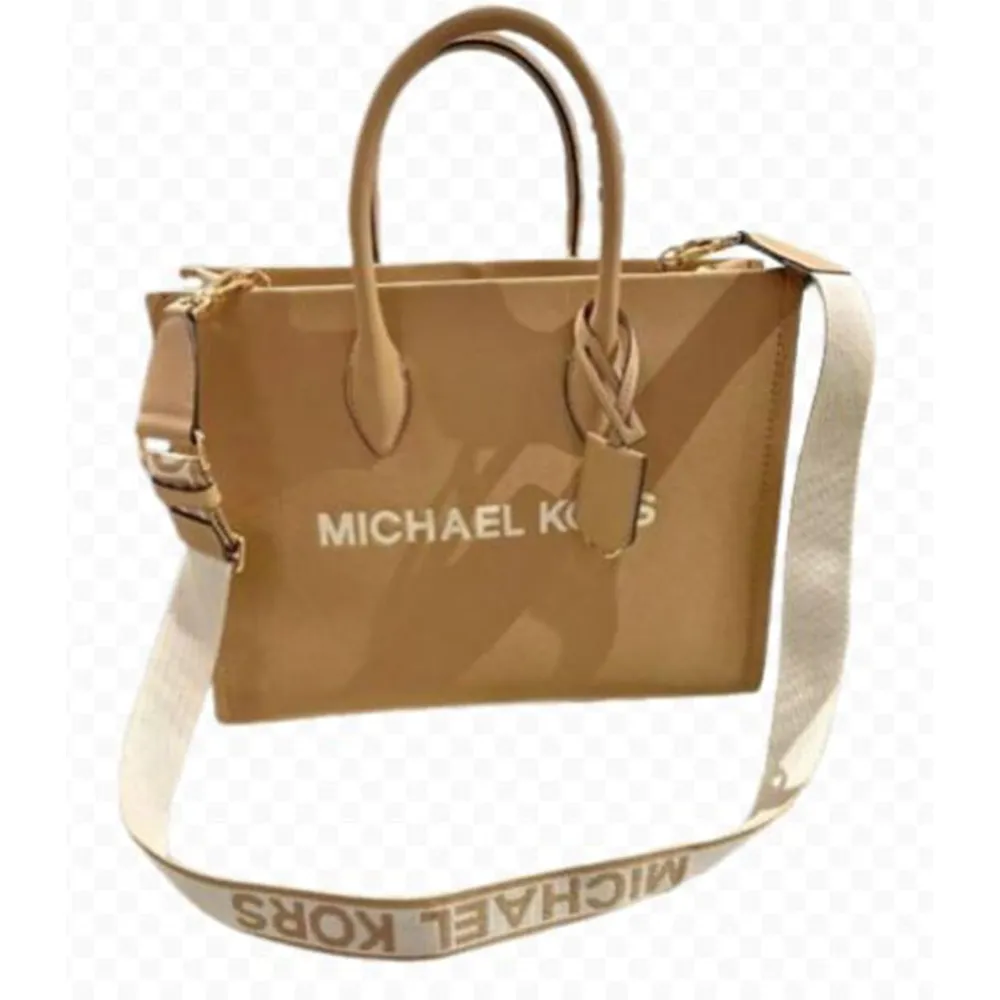 MICHAEL KORS MK Mirella Bolso de hombro tamaño mediano | Camello