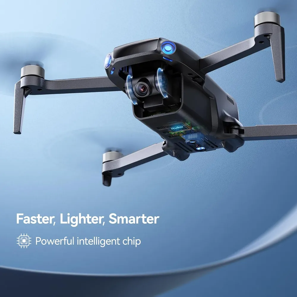 Ruko U11 Mini dron 4K GPS ultraligero con 70 min de vuelo y retorno automático