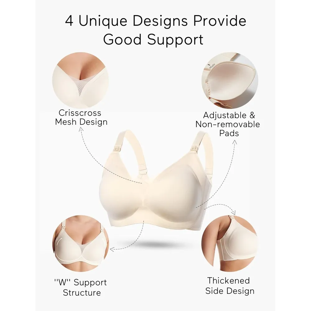 Momcozy brasier de lactancia | XXXL - Nude