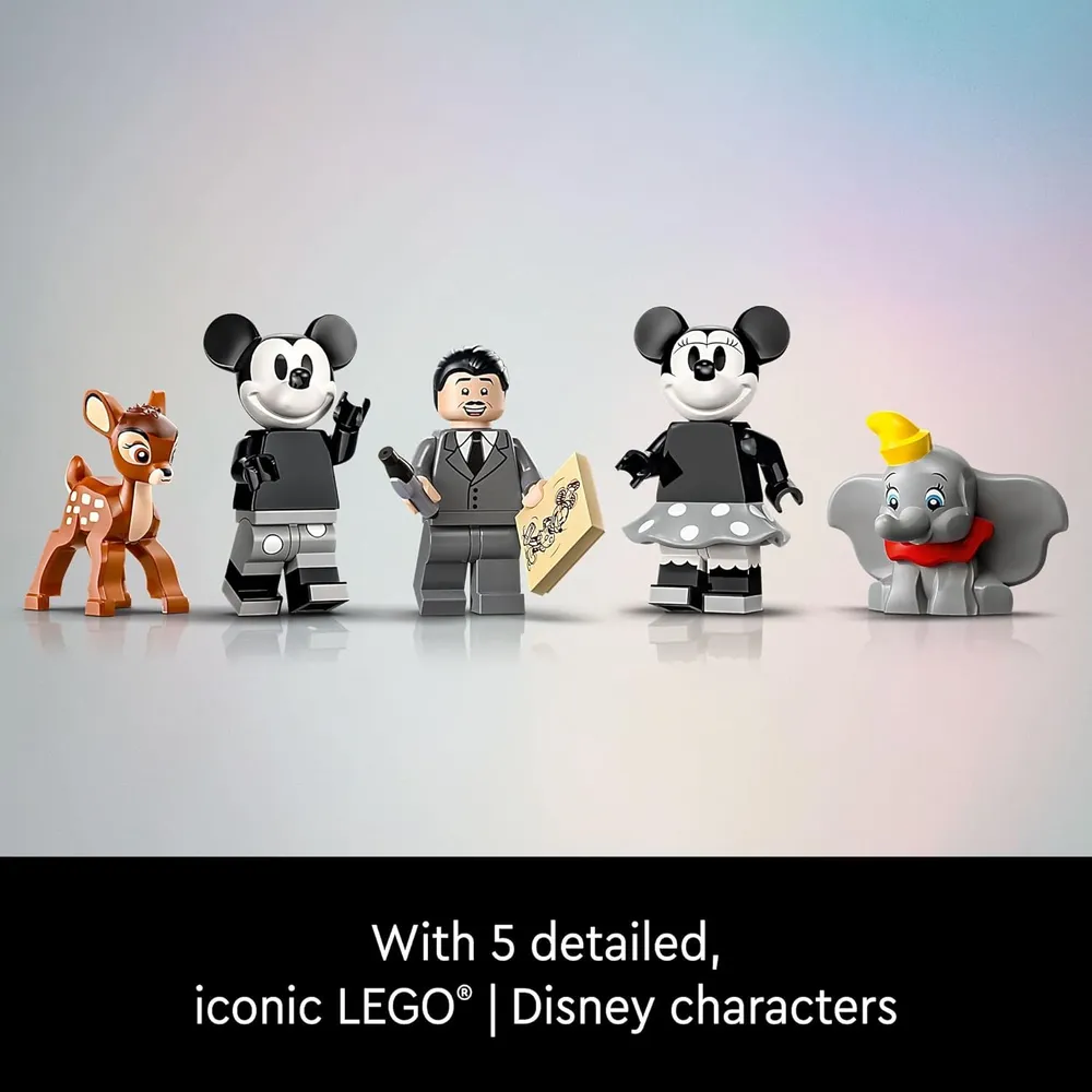 Lego Disney cámara de homenaje a Walt Disney, decoración coleccionable