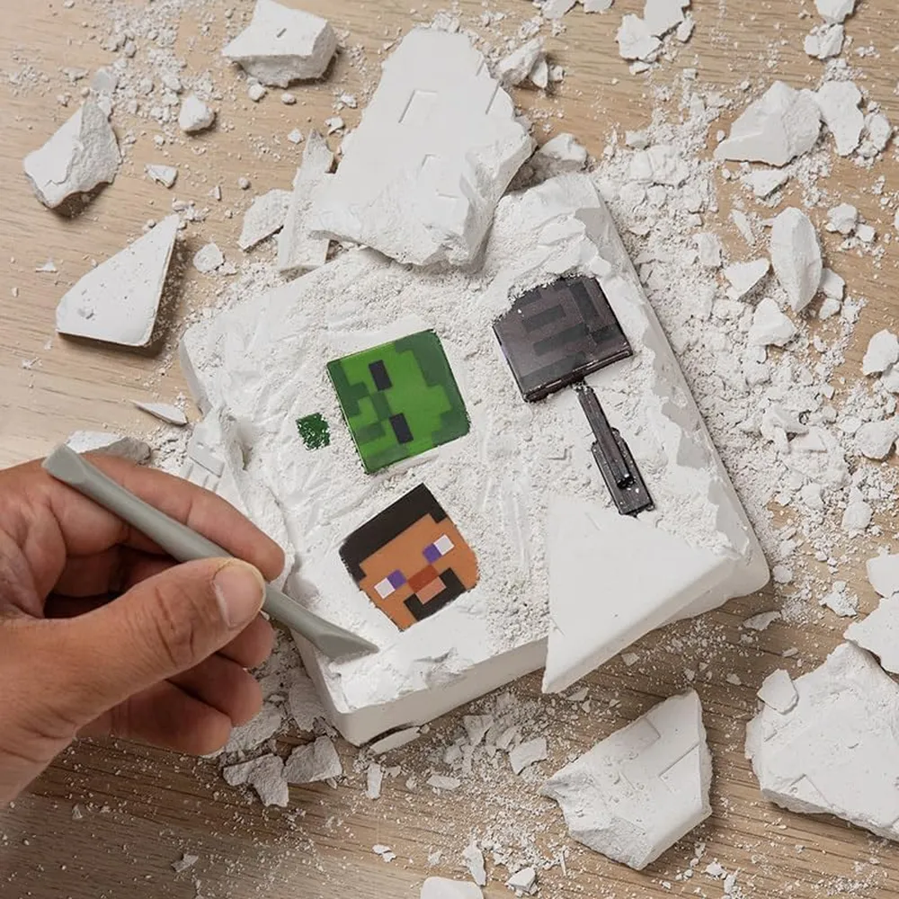 Paladone Minecraft, kit de excavación con tres personajes icónicos