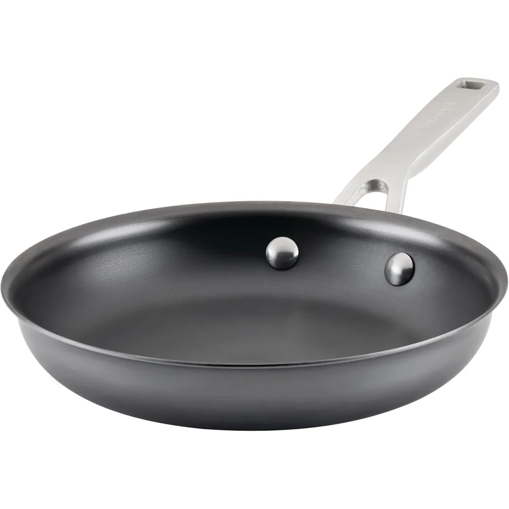 KitchenAid sartén 22 cm, acero al carbono Nitro | Negra | Mango inoxidable
