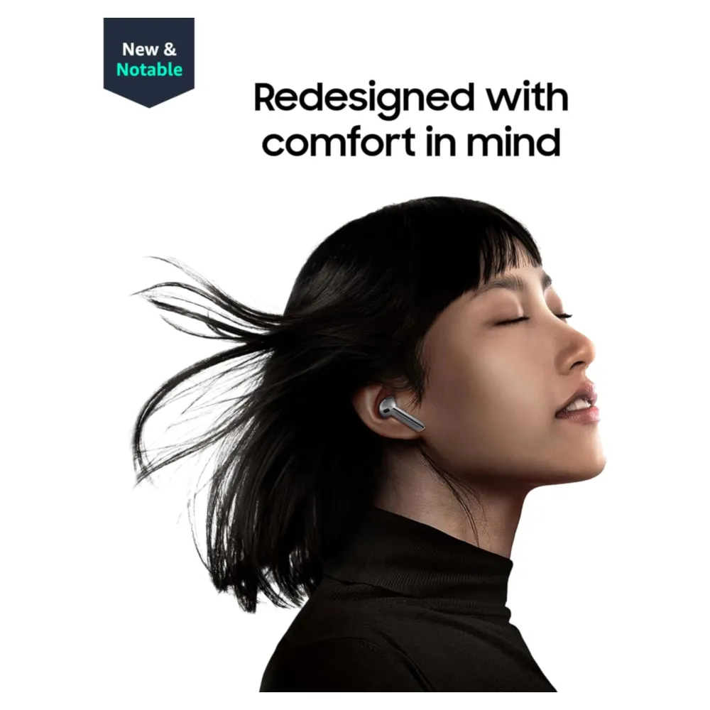 AUDÍFONOS INALÁMBRICOS SAMSUNG GALAXY BUDS 3 AI CON FUNDA Y CANCELACIÓN DE RUIDO | PLATEADO