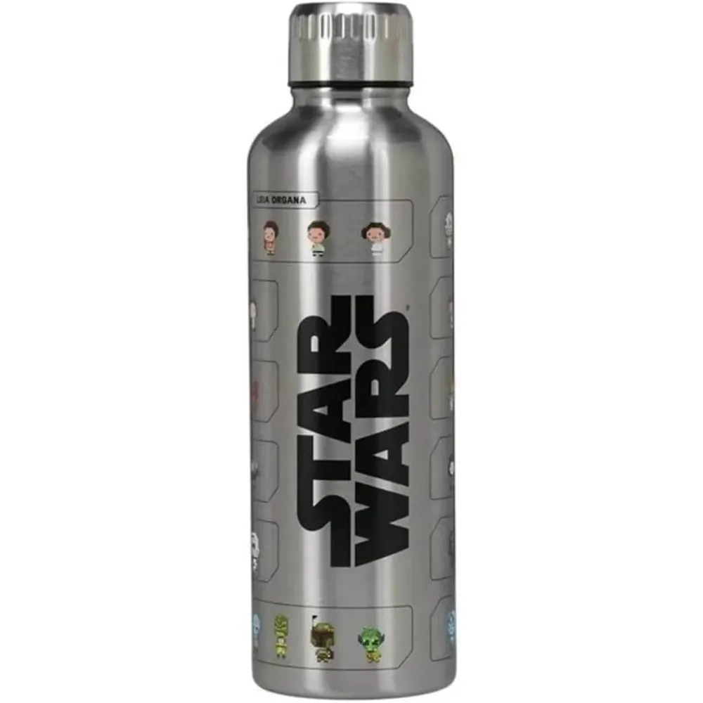Paladone Star Wars, botella metálica decorativa con licencia oficial 16 oz / 473 ml