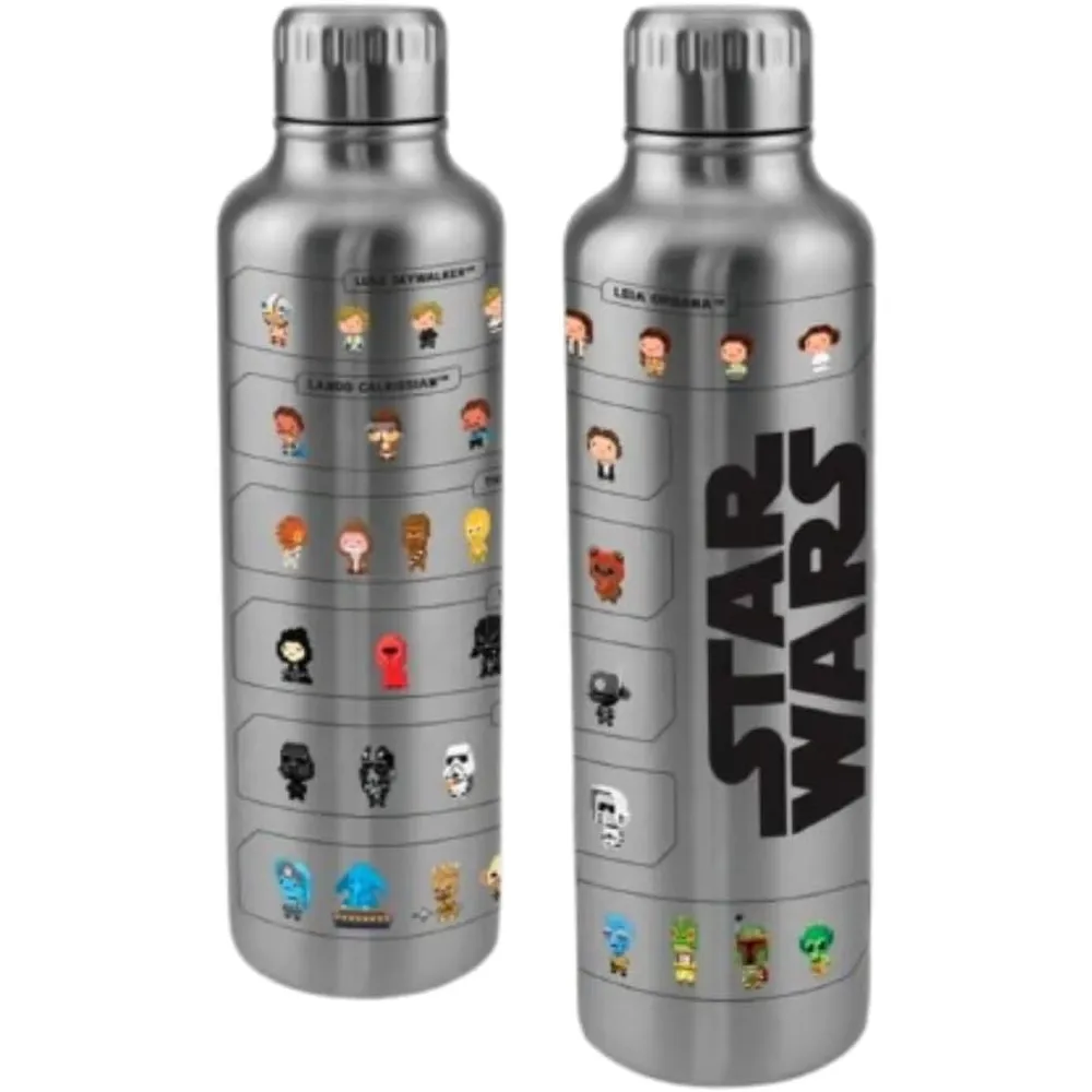 Paladone Star Wars, botella metálica decorativa con licencia oficial 16 oz / 473 ml