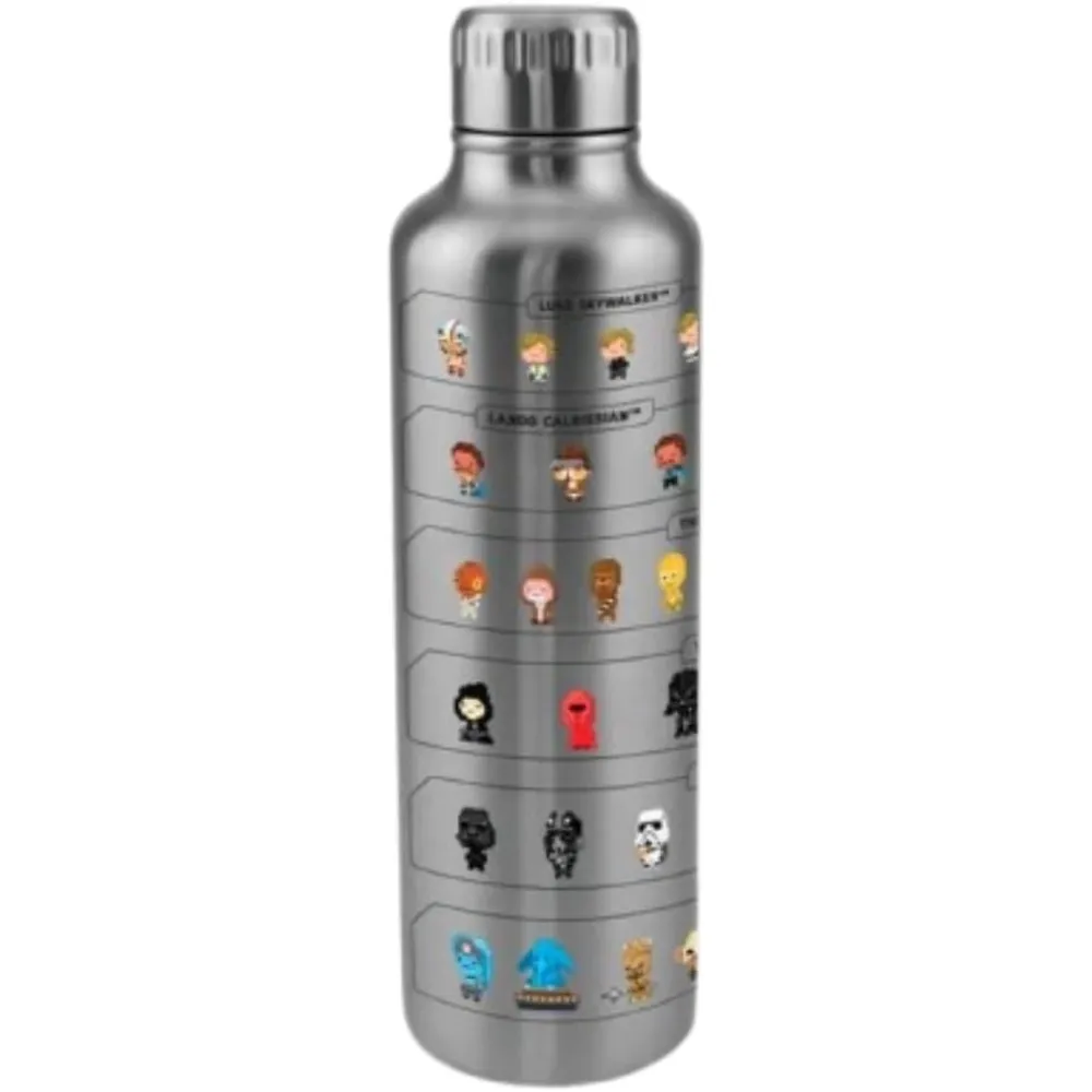 Paladone Star Wars, botella metálica decorativa con licencia oficial 16 oz / 473 ml