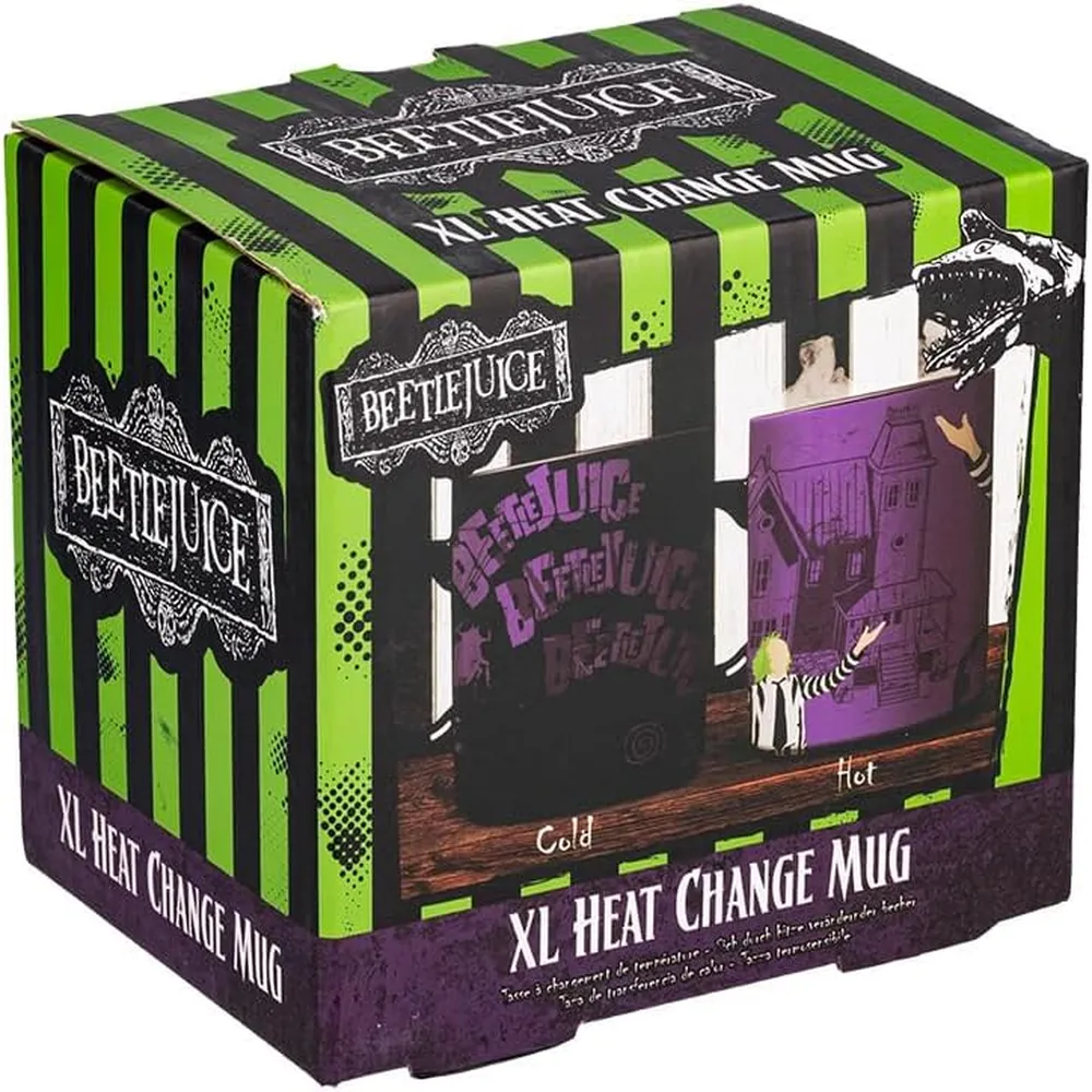 Paladone Beetlejuice, taza térmica XL oficial