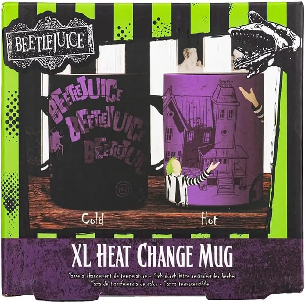 Paladone Beetlejuice, taza térmica XL oficial