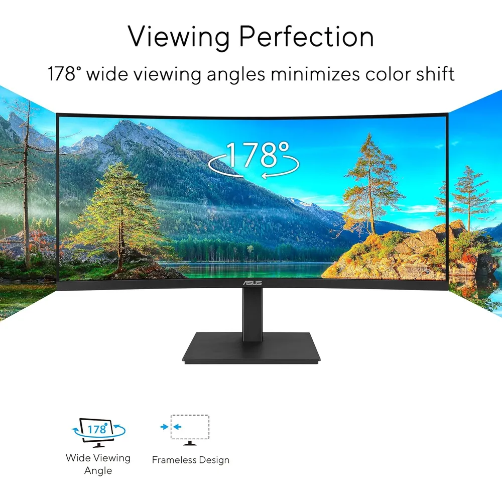 ASUS VA34VCPSR Monitor Curvo 34" WQHD USB-C