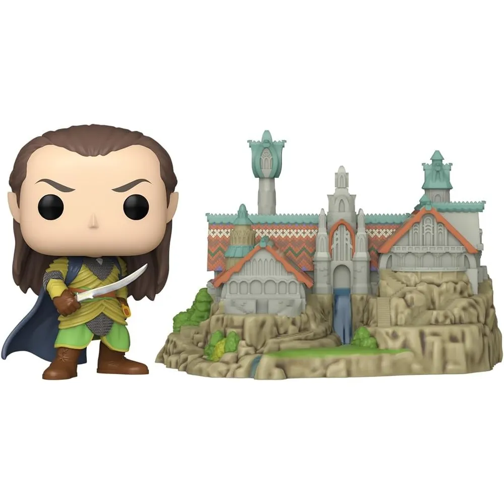 Funko Pop | Town Elrond con Rivendel de El Señor de los Anillos