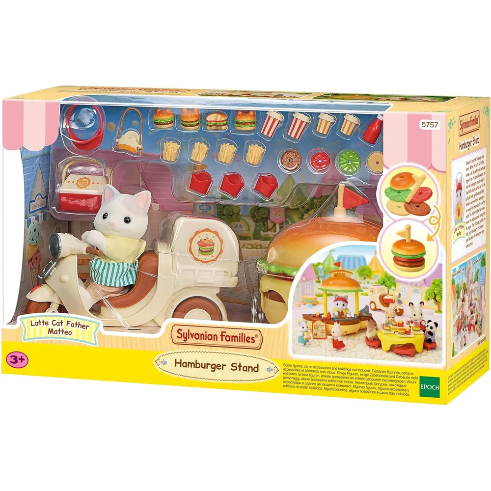 SET SYLVANIAN FAMILIES PUESTO DE HAMBURGUESAS