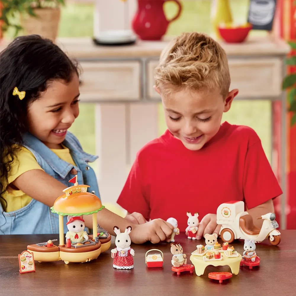 SET SYLVANIAN FAMILIES PUESTO DE HAMBURGUESAS