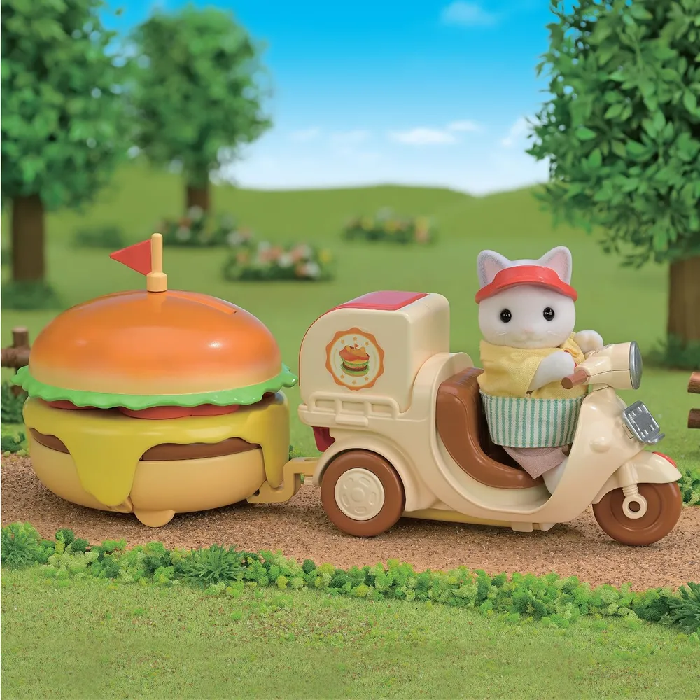 SET SYLVANIAN FAMILIES PUESTO DE HAMBURGUESAS