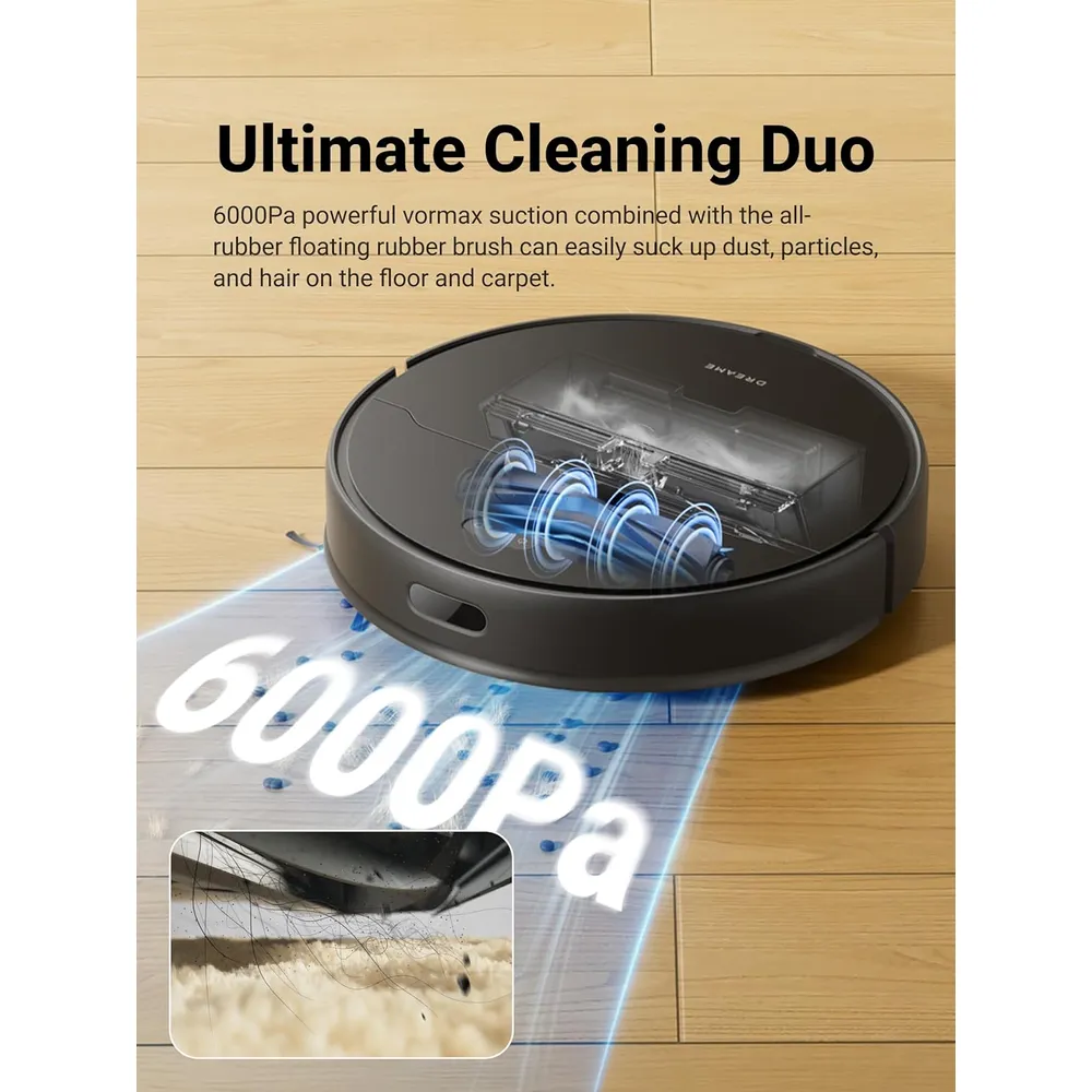 Dreame D9 Max Gen 2 robot aspirador 2 en 1, con LDS y wifi | Negro