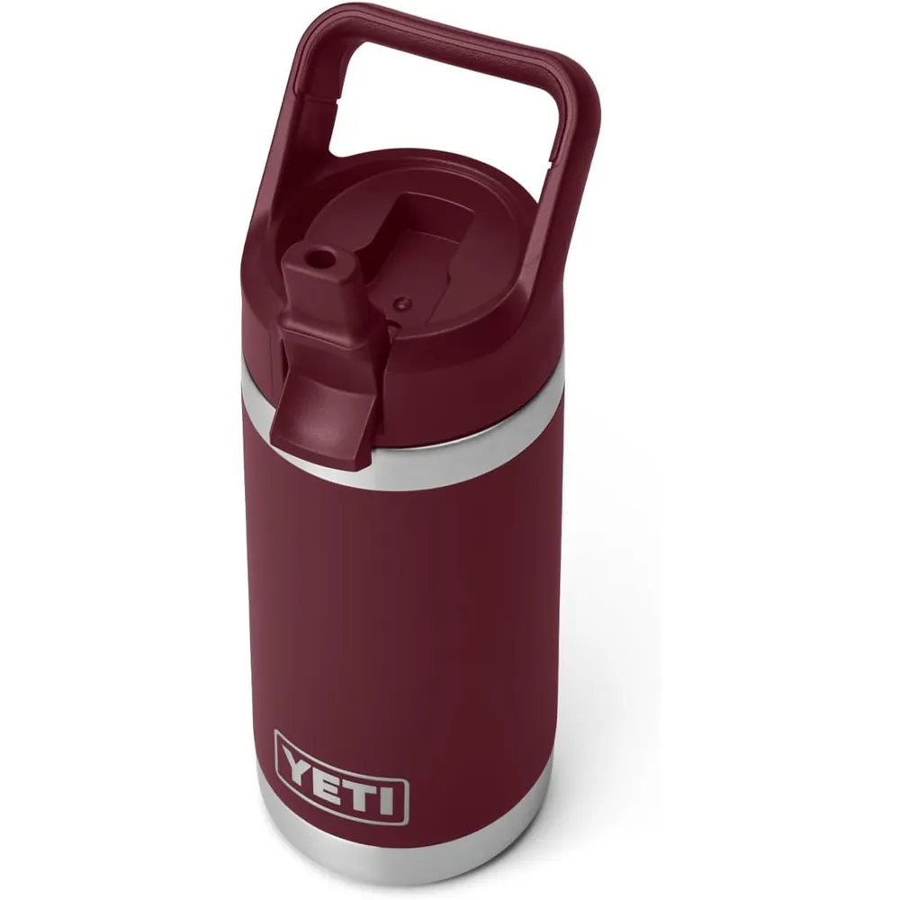 YETI Botella Rambler Jr. para Niños con Cañita de 12 oz | Guinda