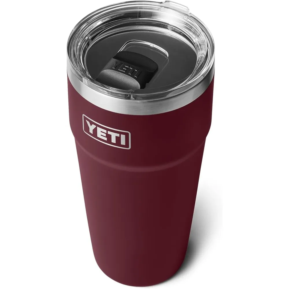 YETI Rambler Vaso  de 30 oz de acero inoxidable con tapa MagSlider color guinda